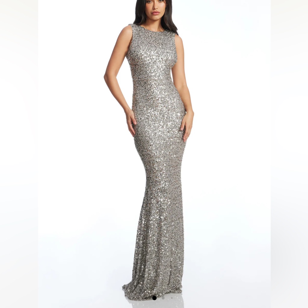 Gold Dress The Population Sparkly Leighton Sequin Gown - Gold Color - Reemoly